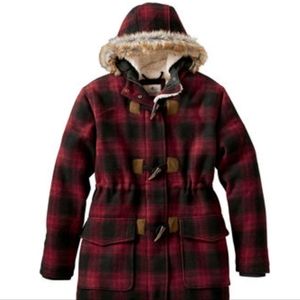 White tail plaid winter coat